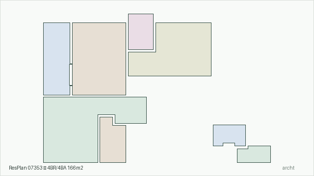 ResPlan 07353 — 4BR/4BA 166m2