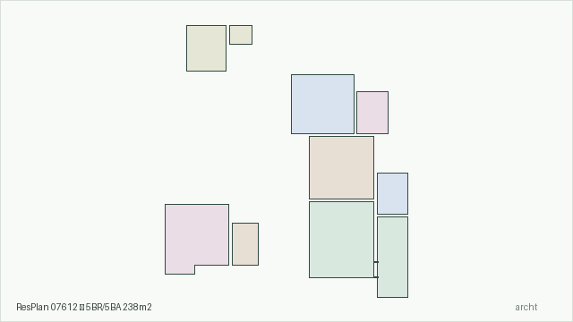 ResPlan 07612 — 5BR/5BA 238m2
