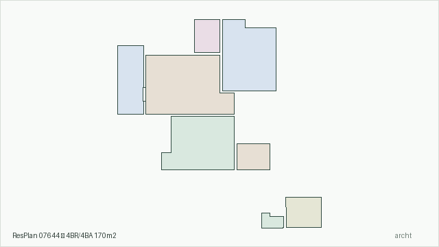 ResPlan 07644 — 4BR/4BA 170m2