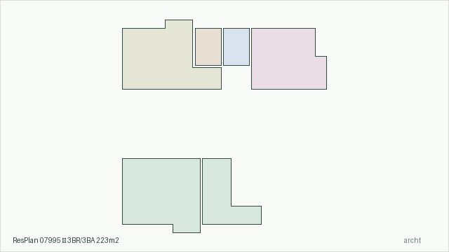ResPlan 07995 — 3BR/3BA 223m2