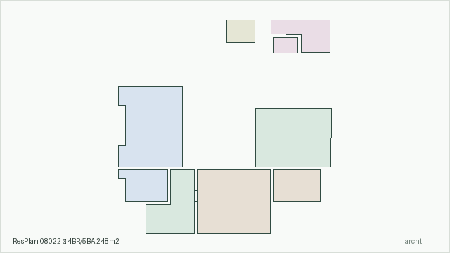 ResPlan 08022 — 4BR/5BA 248m2