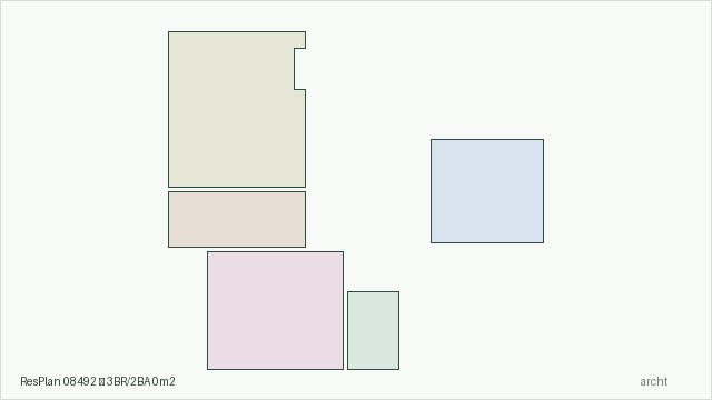 ResPlan 08492 — 3BR/2BA 0m2