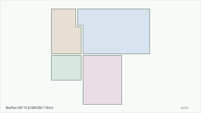 ResPlan 08715 — 2BR/2BA 118m2
