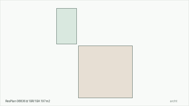 ResPlan 08836 — 1BR/1BA 197m2