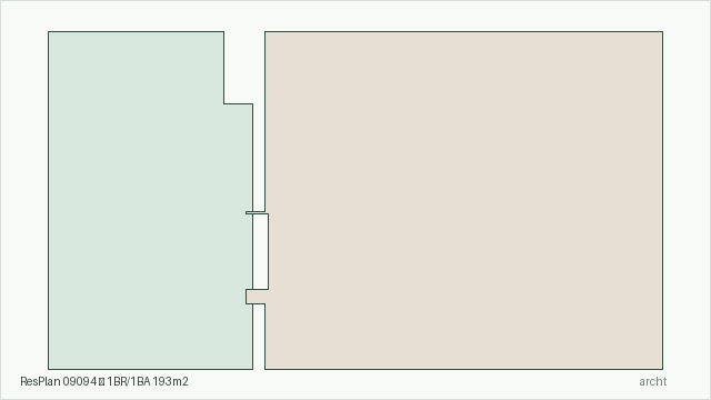 ResPlan 09094 — 1BR/1BA 193m2