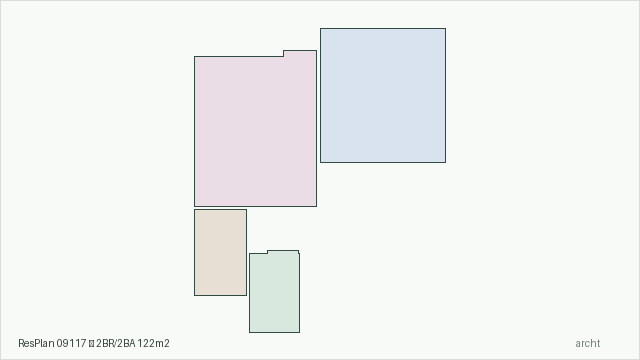 ResPlan 09117 — 2BR/2BA 122m2