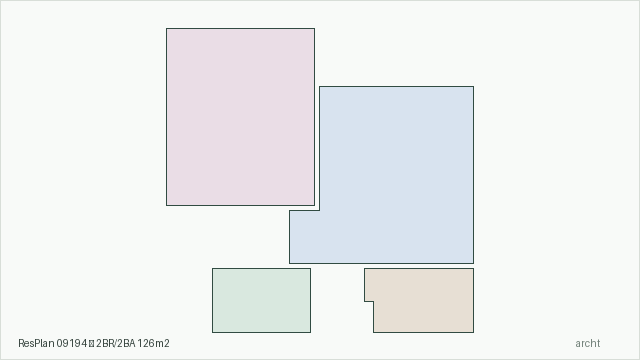 ResPlan 09194 — 2BR/2BA 126m2