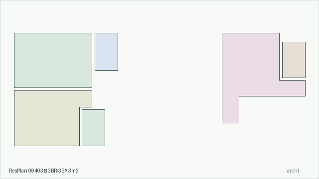 ResPlan 09403 — 3BR/3BA 3m2