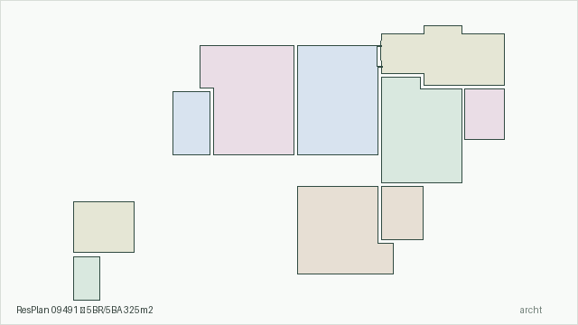 ResPlan 09491 — 5BR/5BA 325m2