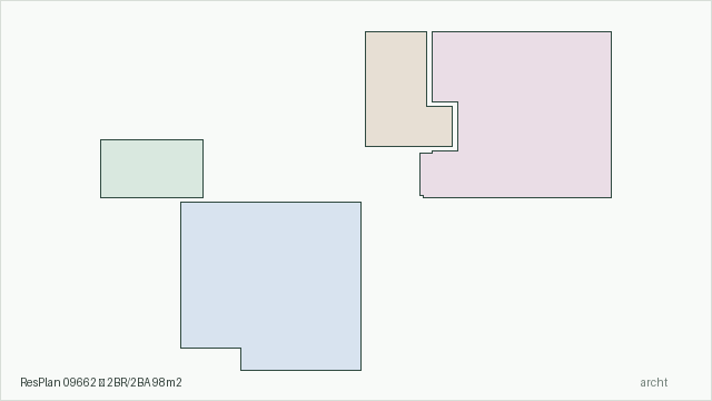 ResPlan 09662 — 2BR/2BA 98m2