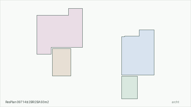 ResPlan 09714 — 2BR/2BA 93m2