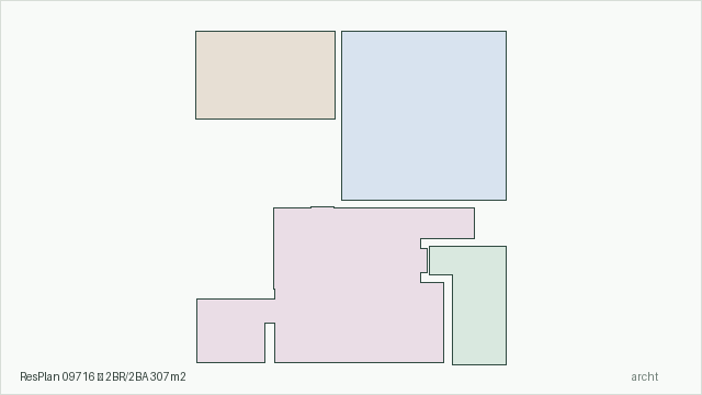 ResPlan 09716 — 2BR/2BA 307m2