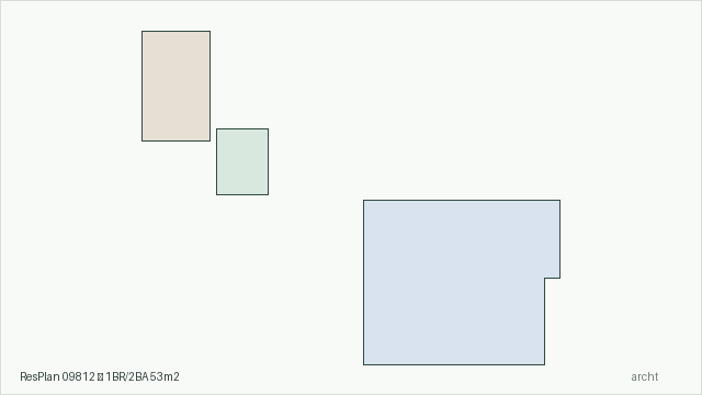 ResPlan 09812 — 1BR/2BA 53m2