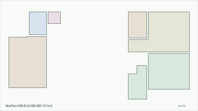ResPlan 09842 — 3BR/4BA 151m2
