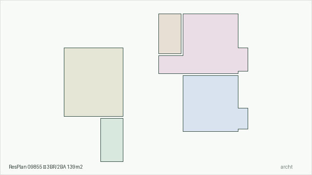 ResPlan 09855 — 3BR/2BA 139m2