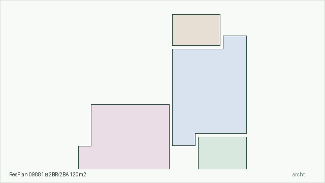 ResPlan 09881 — 2BR/2BA 120m2