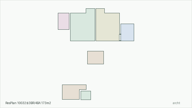 ResPlan 10032 — 3BR/4BA 173m2