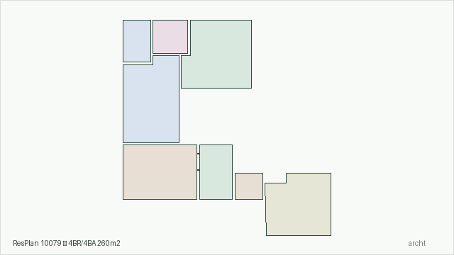 ResPlan 10079 — 4BR/4BA 260m2
