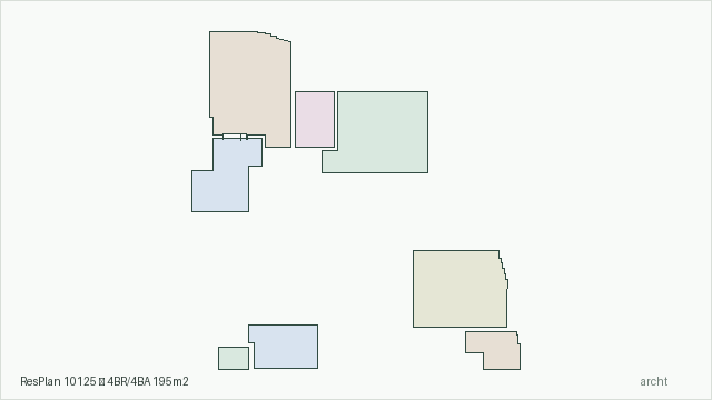 ResPlan 10125 — 4BR/4BA 195m2