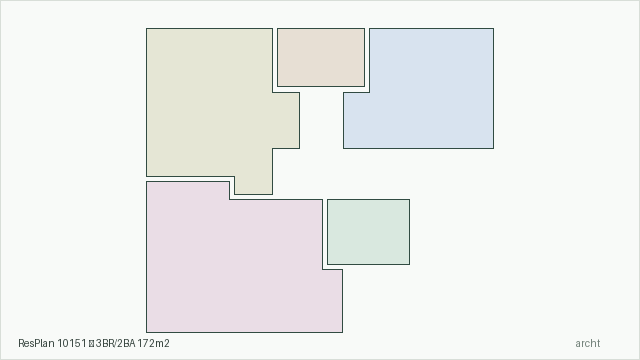 ResPlan 10151 — 3BR/2BA 172m2