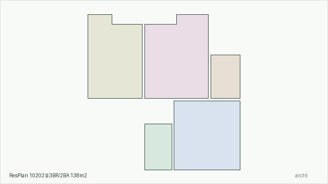 ResPlan 10202 — 3BR/2BA 138m2