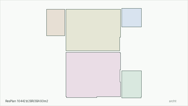 ResPlan 10442 — 2BR/3BA 93m2