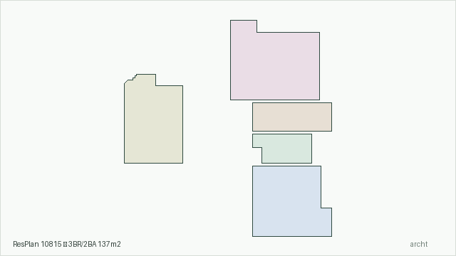 ResPlan 10815 — 3BR/2BA 137m2