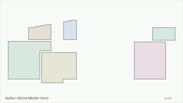 ResPlan 10823 — 3BR/3BA 125m2