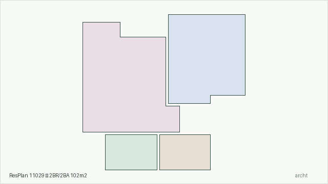 ResPlan 11029 — 2BR/2BA 102m2