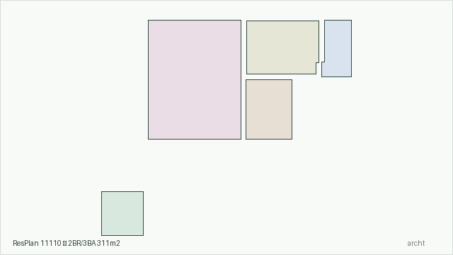 ResPlan 11110 — 2BR/3BA 311m2