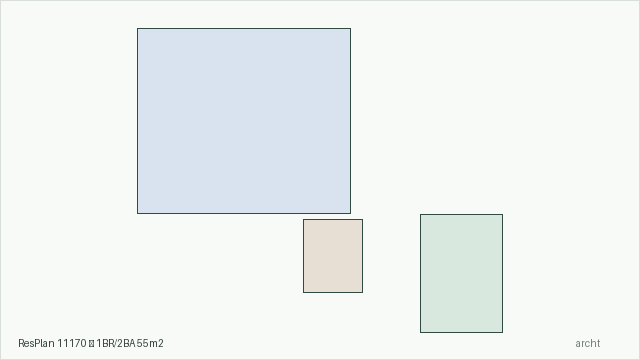 ResPlan 11170 — 1BR/2BA 55m2