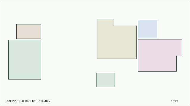 ResPlan 11209 — 3BR/3BA 164m2