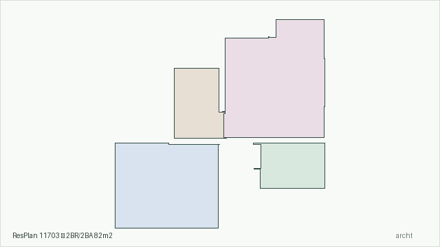 ResPlan 11703 — 2BR/2BA 82m2
