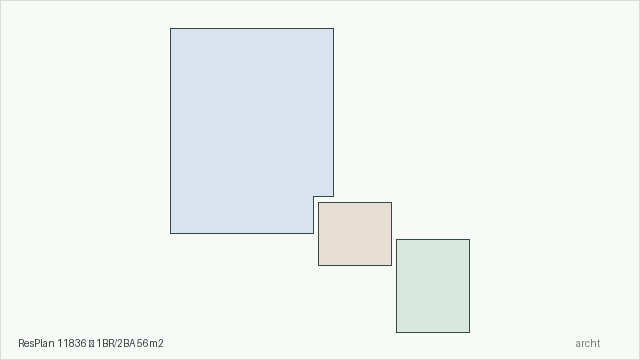 ResPlan 11836 — 1BR/2BA 56m2