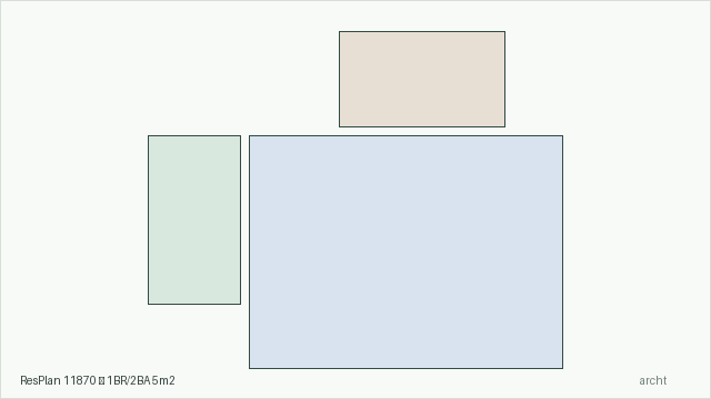 ResPlan 11870 — 1BR/2BA 5m2