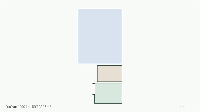 ResPlan 11904 — 1BR/2BA 96m2