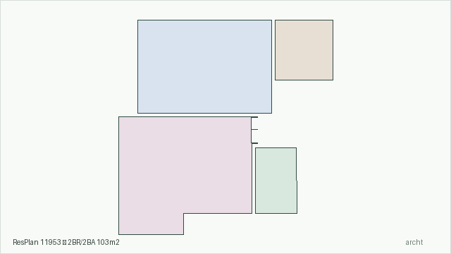 ResPlan 11953 — 2BR/2BA 103m2