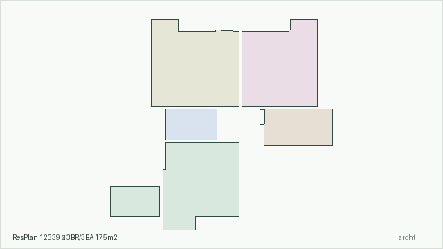 ResPlan 12339 — 3BR/3BA 175m2