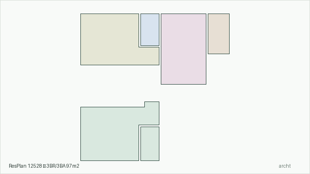 ResPlan 12528 — 3BR/3BA 97m2