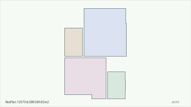 ResPlan 12570 — 2BR/2BA 82m2
