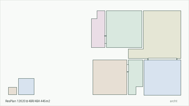 ResPlan 12620 — 4BR/4BA 445m2