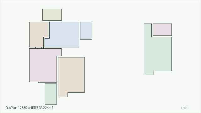 ResPlan 12689 — 4BR/5BA 224m2