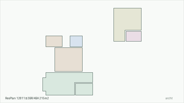 ResPlan 12811 — 3BR/4BA 215m2