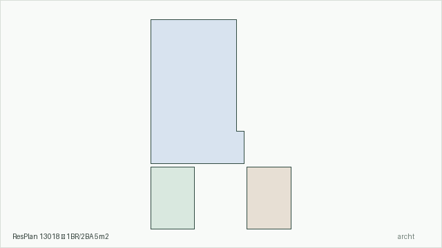 ResPlan 13018 — 1BR/2BA 5m2