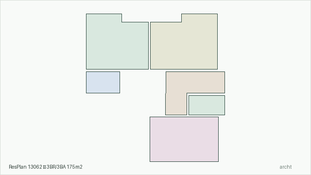 ResPlan 13062 — 3BR/3BA 175m2