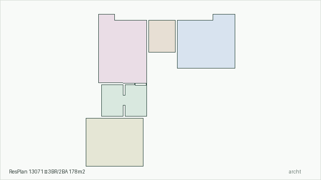 ResPlan 13071 — 3BR/2BA 178m2