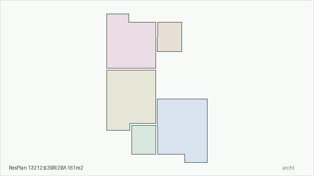 ResPlan 13212 — 3BR/2BA 161m2
