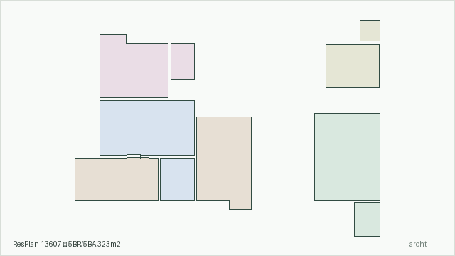 ResPlan 13607 — 5BR/5BA 323m2