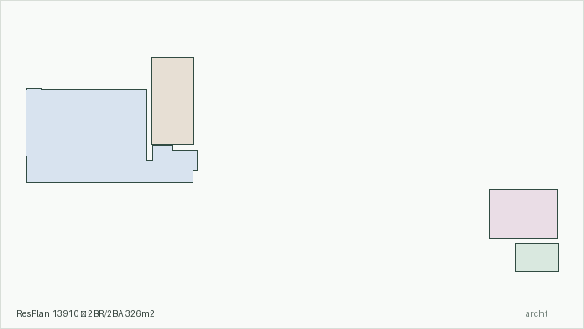 ResPlan 13910 — 2BR/2BA 326m2
