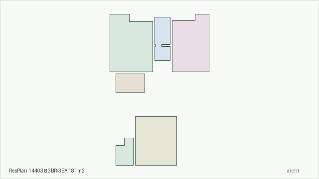 ResPlan 14403 — 3BR/3BA 181m2